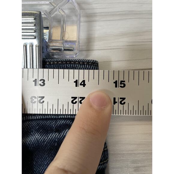 Old Navy Jeans Womens 6 Blue Rockstar Super Skinny High Rise Distressed Ripped - Picture 4 of 12